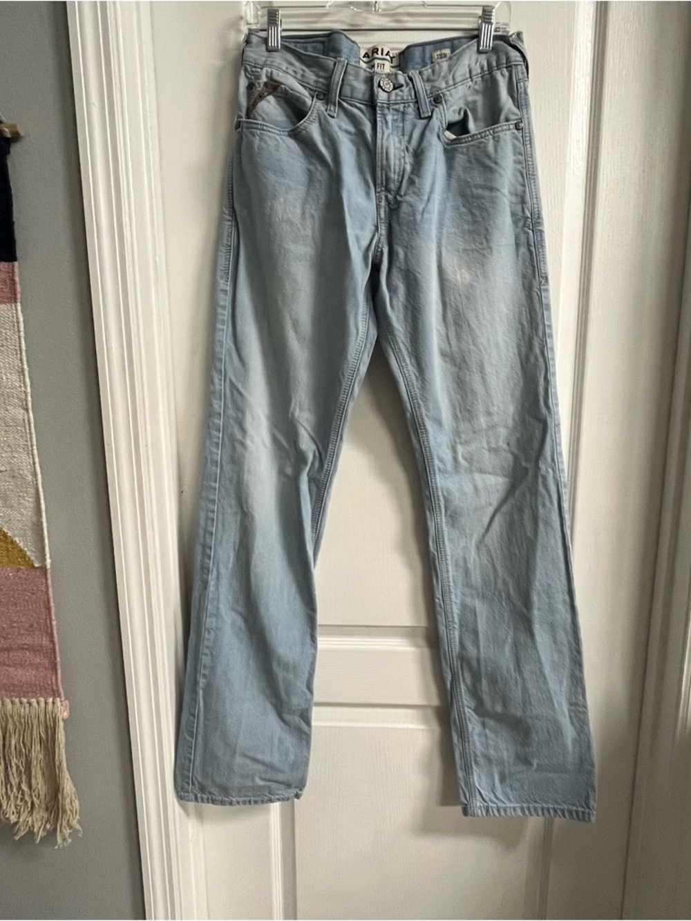 Ariat Light Wash Men's Slim Straight Jeans